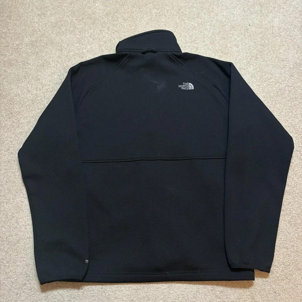 The North Face TKA Stealth Jacket Mens Large‎ Black Fleece Softshell Zip Outdoor